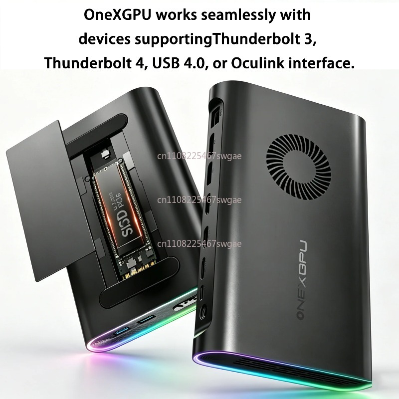 Oculink Egpu Dock Graphics Card - EGPU OCuLink USB4 แท่นเชื่อมต่อสำหรับเล่นเกมแบบพกพาสำหรับแล็ปท็อป ONEXGPU AMD