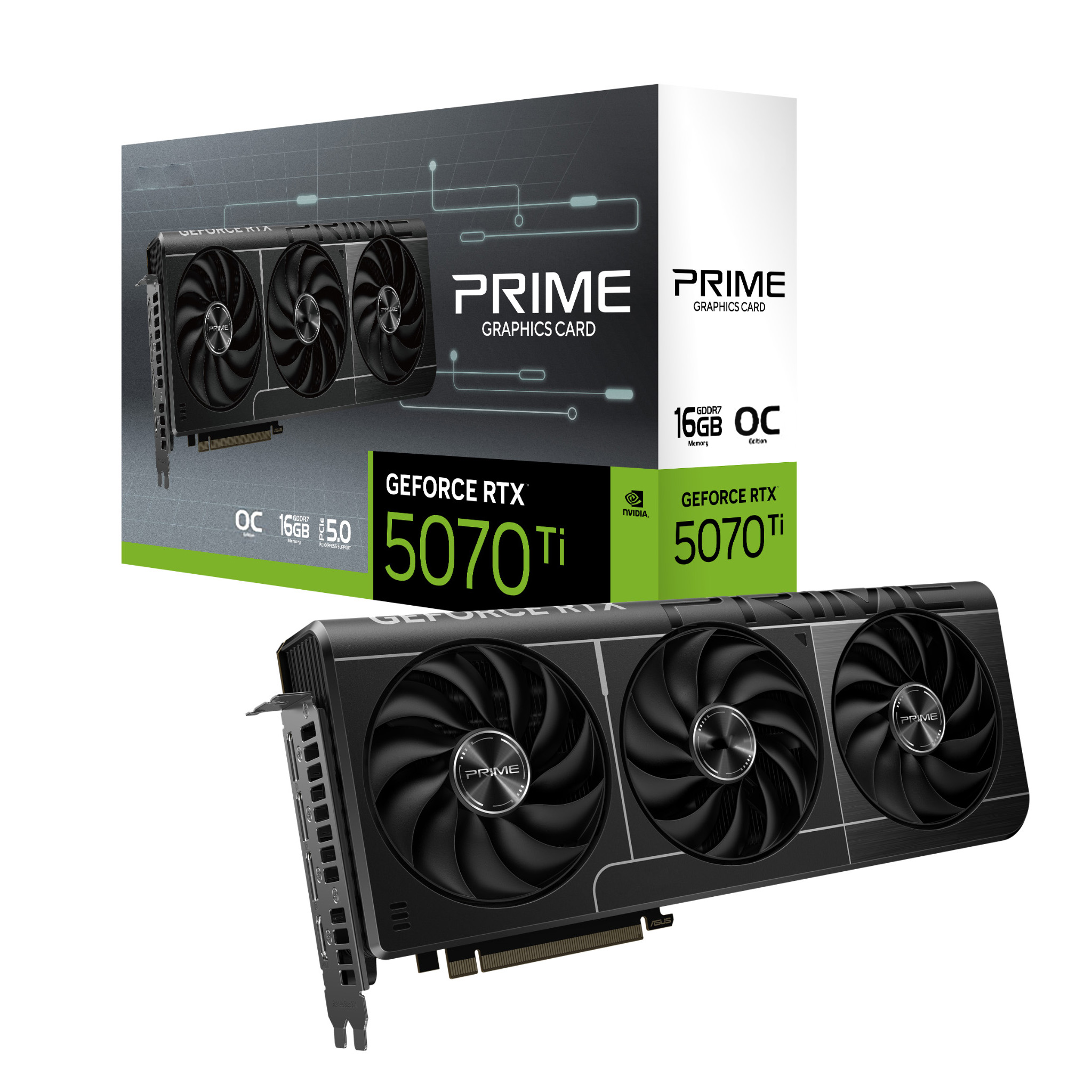 2025 ใหม่ PRIME GeForce RTX 50 - Triple Fan Gaming Graphics Card 16Gb บทวิจารณ์และราคา